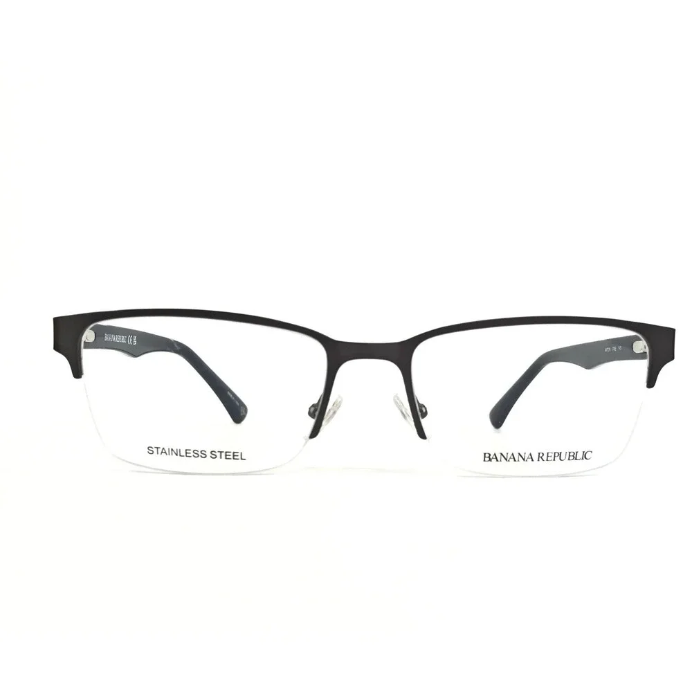 Banana Republic Eyeglasses Frames ANTON FRE Matte Gray Blue Rectangle 54-18-145